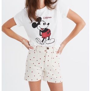 Madewell Emmett Strawberry Shorts